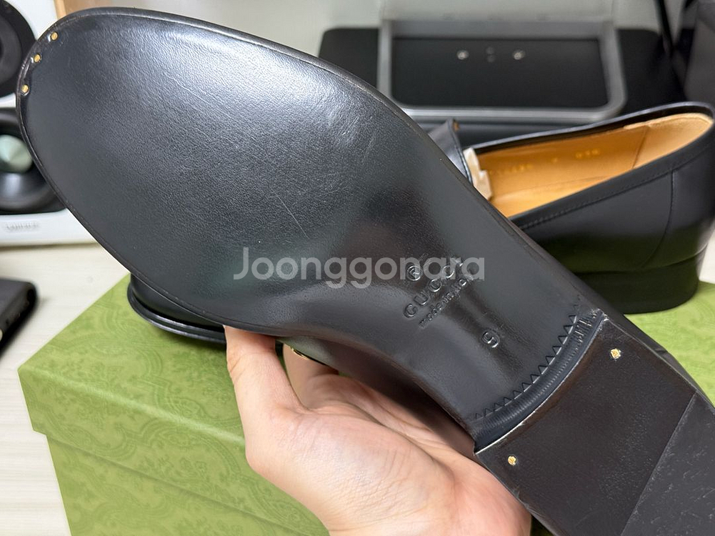 구찌 714680 미러G 테슬로퍼 280mm 미착용--3