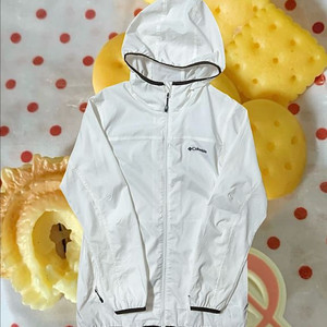 컬럼비아 화이트 앤 브라운 바람막이/빈티지아디다스조세핀