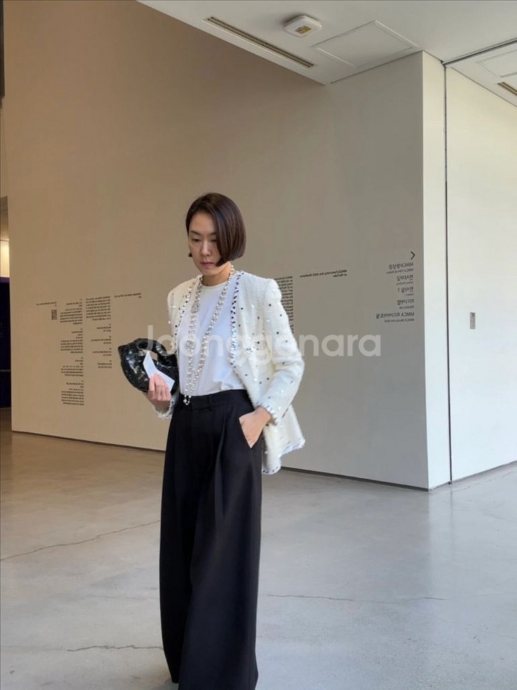 신드롬 405 리즈와이드 블랙 팬츠 새상품--0