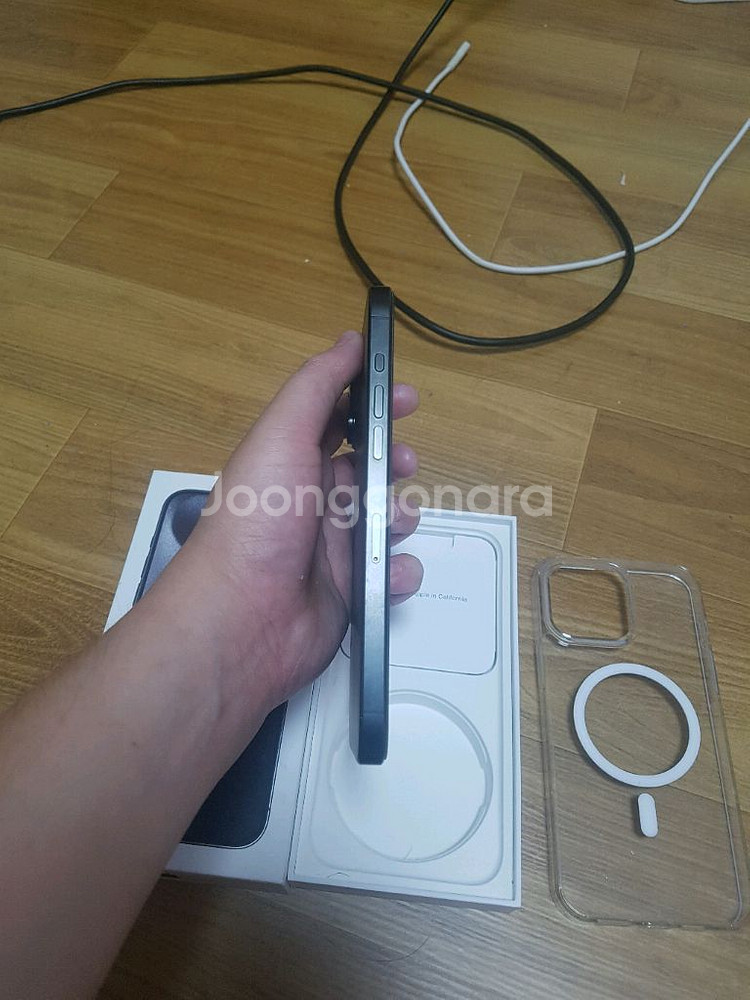 아이폰15 프로맥스 256GB 블랙 티타늄 판매(급처)--5