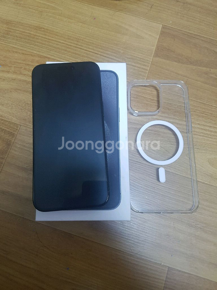 아이폰15 프로맥스 256GB 블랙 티타늄 판매(급처)--0