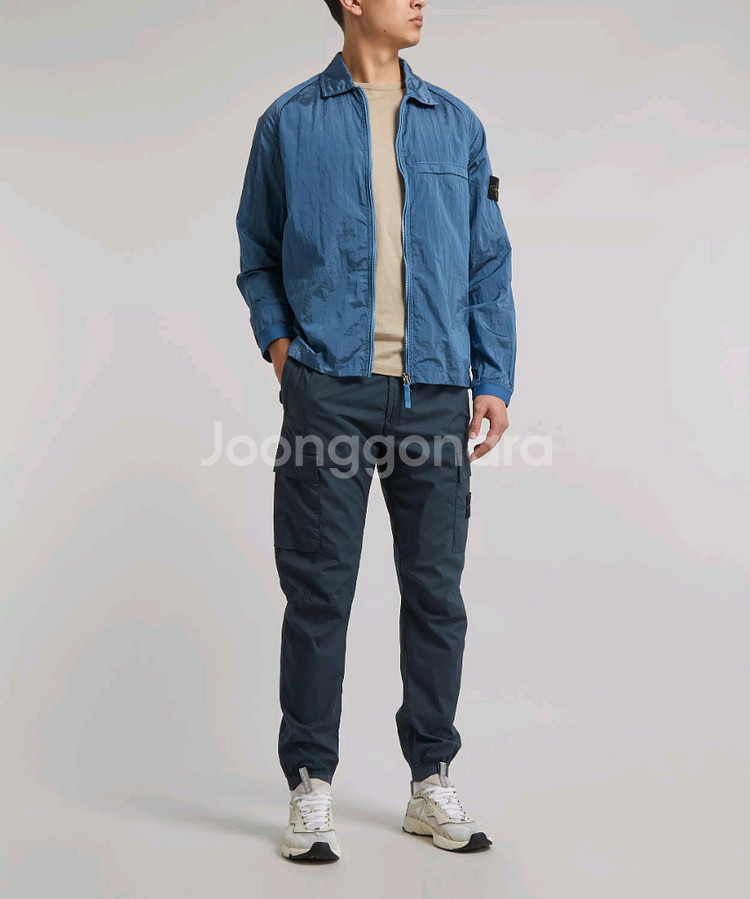 스톤아일랜드 나일론메탈 오버셔츠 L--1
