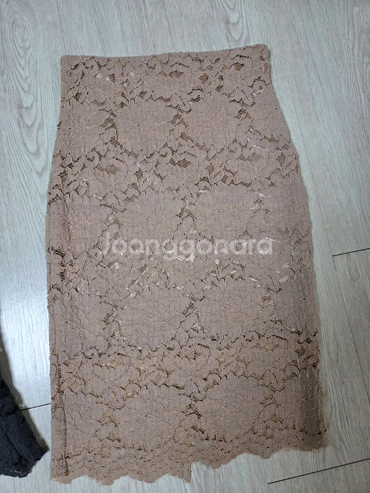 자수 스커트 H라인, 머메이드라인--1