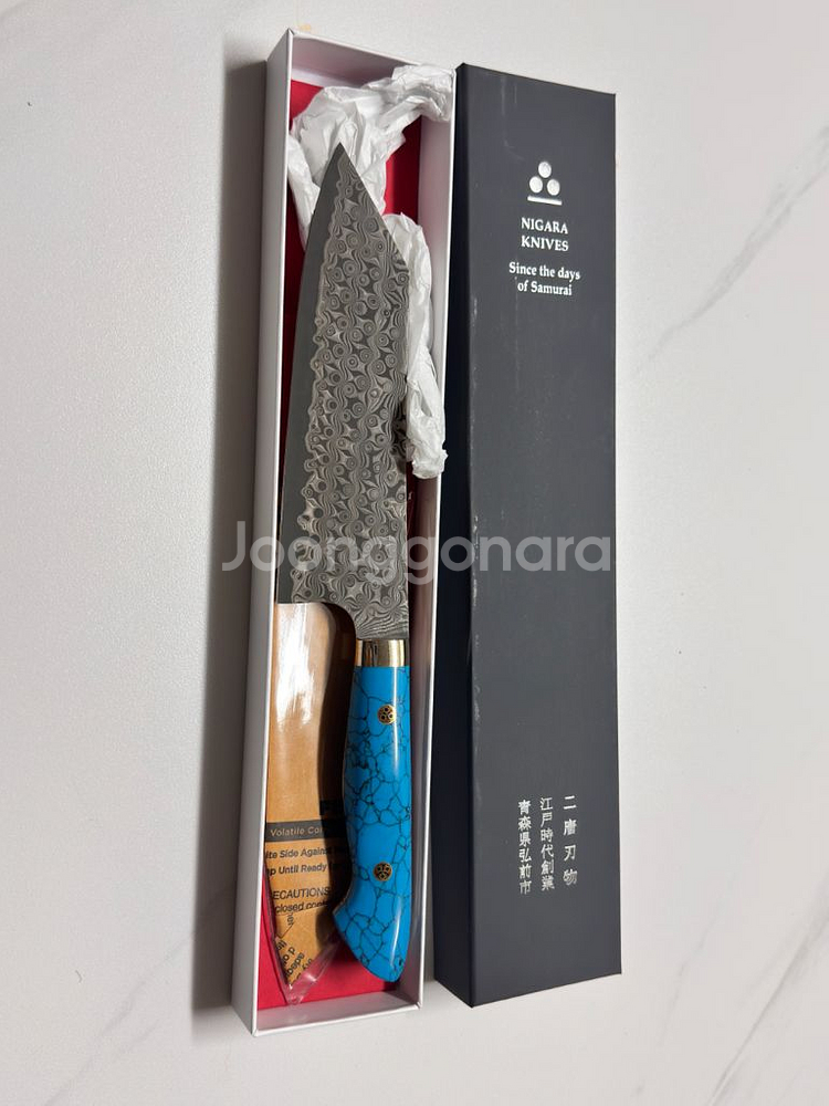 니가라하모노 암몬 다마스커스 180mm 분카 웨스턴--0
