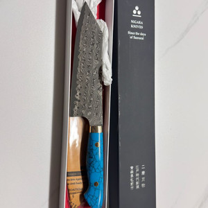 니가라하모노 암몬 다마스커스 180mm 분카 웨스턴