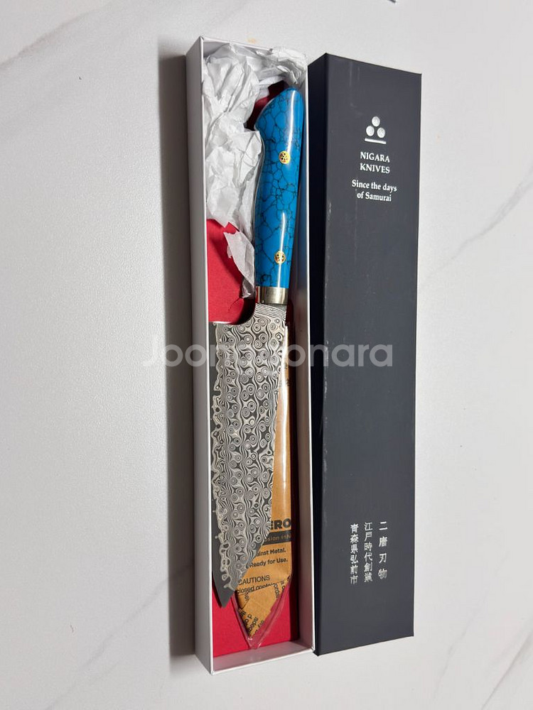 니가라하모노 암몬 다마스커스 180mm 분카 웨스턴--1