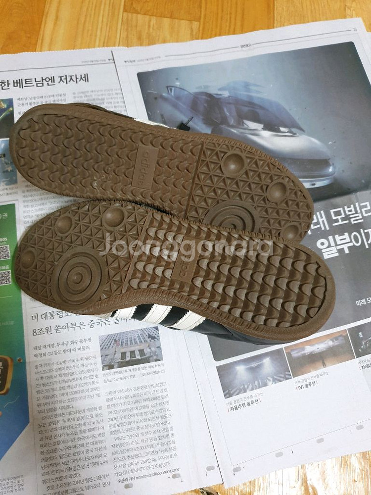 아디다스삼바 비건화이트블랙 260--4