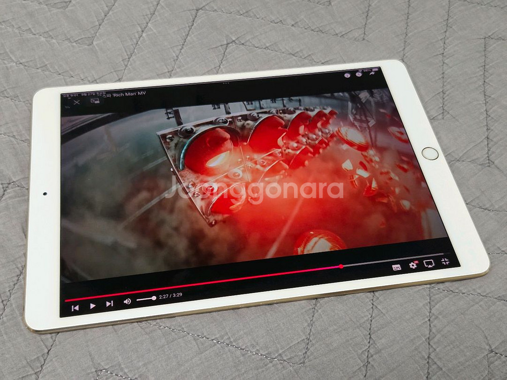 애플 아이패드 프로 10.5 256GB 디스플레이 변색--4