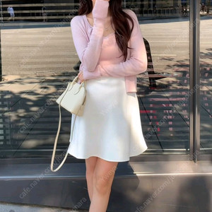 포유온 레나Rena 자카드 미니 스커트 화이트 smal