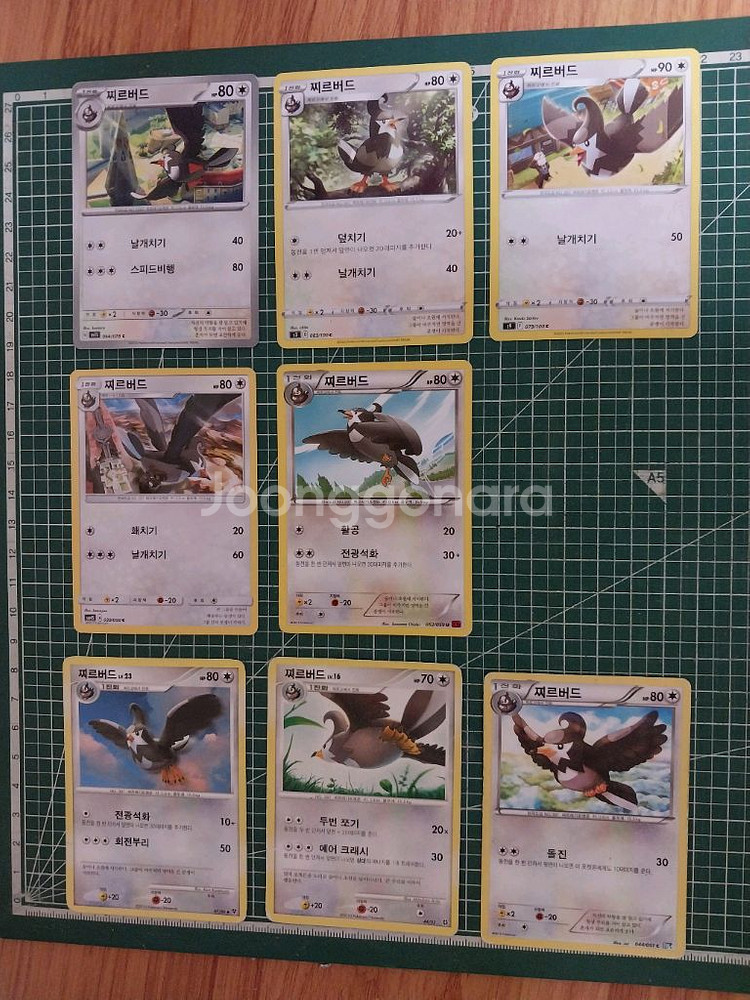 포켓몬카드 찌르버드 일반카드 8종 일괄--0