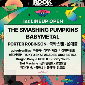 부산락페 부락 일요일권 한장 ㅅ