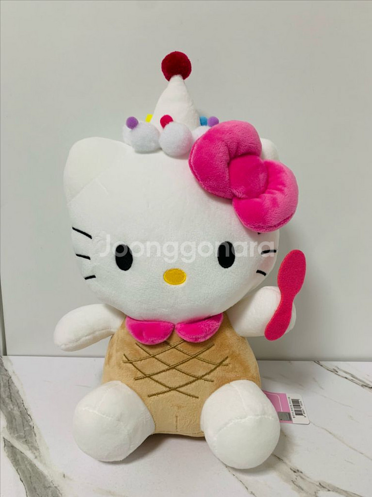 산리오 헬로키티 아이스크림 중형 인형 35cm 정품 새--0