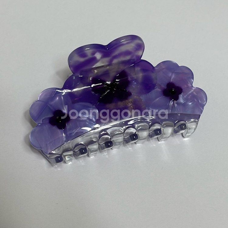 쿠쿠수제뜨 빅퍼플팬시집게핀 (제니집게핀과 같은 브랜드)--0