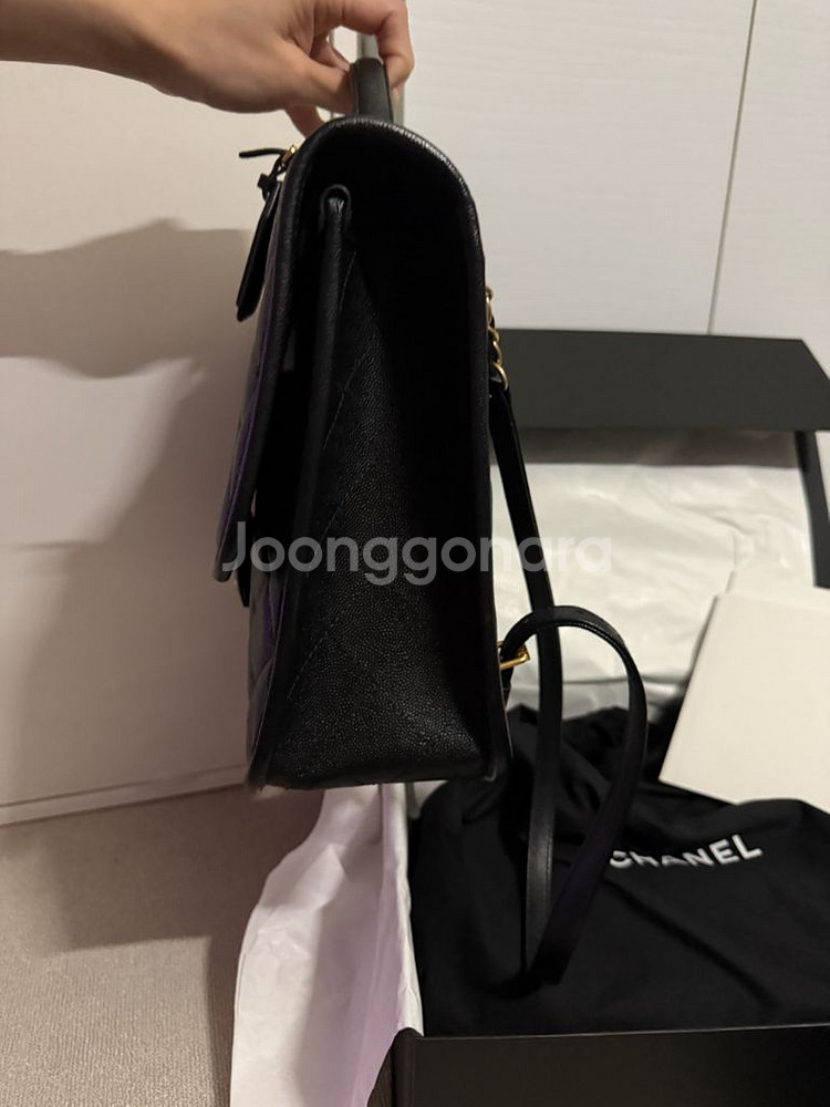 샤넬스쿨메모리백팩 캐비어라지--3