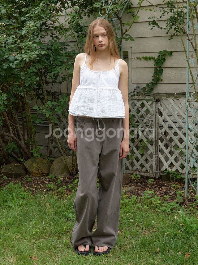 헤더먼트 worn cotton pants 브라운 s--0