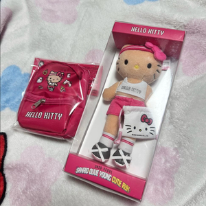 올리브영 산리오 큐티런 인형키링+미니샤코슈백