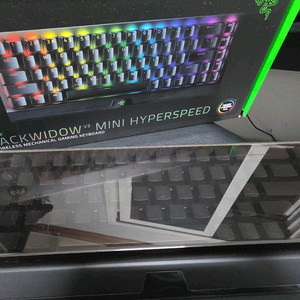 RAZER 블랙위도우v3미니+ 팬텀키캡 + 루프