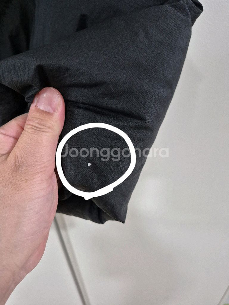 무신사 우먼즈 브라이트 후디드 미들 다운 재킷--9