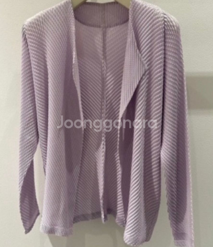 이세이미야케 롬버스 가디건 라이트 위스테리아 퍼플 2--1