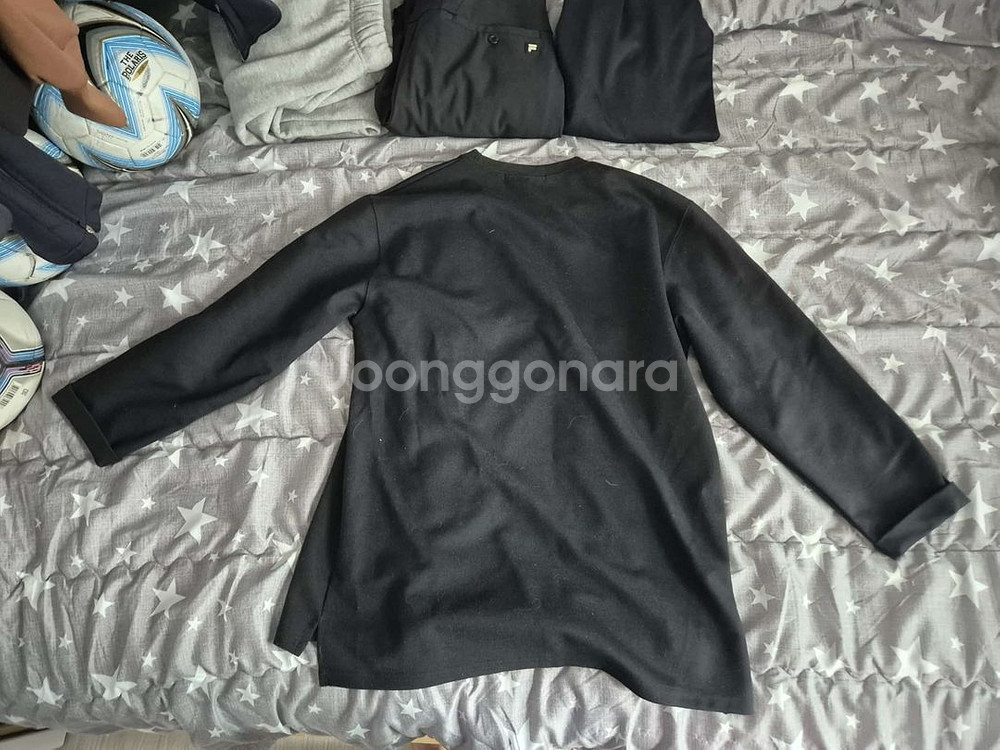 MONOCLE 블랙 긴팔 티셔츠 free--1