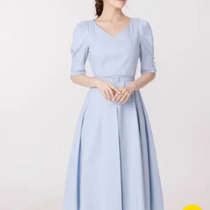 로아르 린넨 크레마 원피스 M