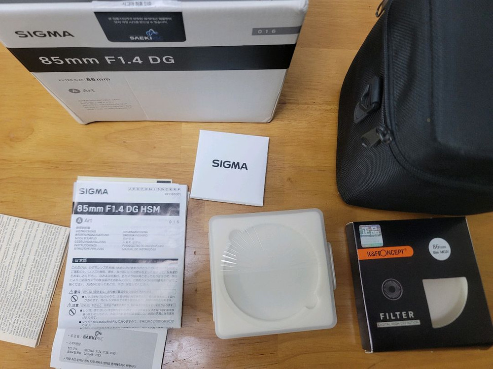 시그마아트 85mm f1.4 캐논마운트 이미지