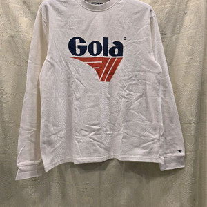 Gola 골라 화이트 로고 긴팔 티셔츠 M (95)