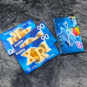 오디오 카세트 테이프 4개