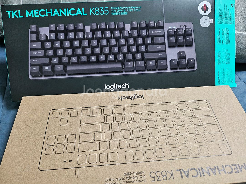 로지텍 k835 TKL 알루미늄 기계식 키보드 리니어--0