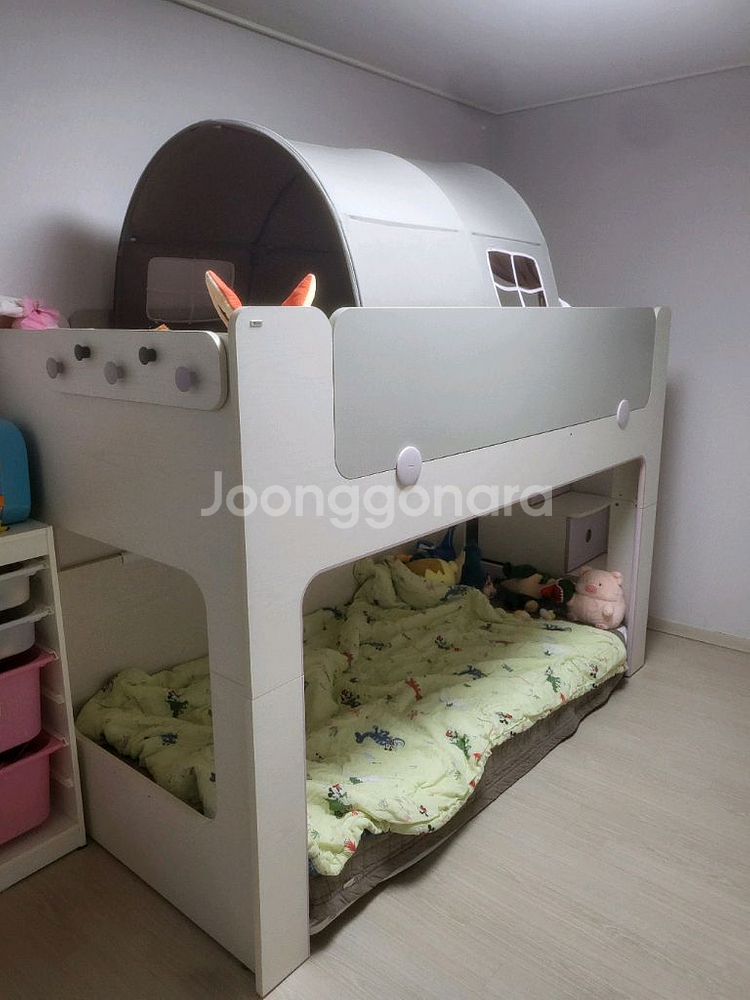 일룸 2층침대 팝니다.(텐트포함)--2