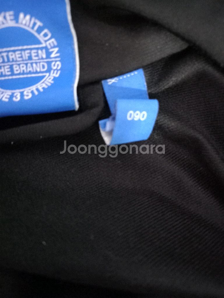 아디다스 블랙 검정 트랙탑 저지 져지집업 90/S--2