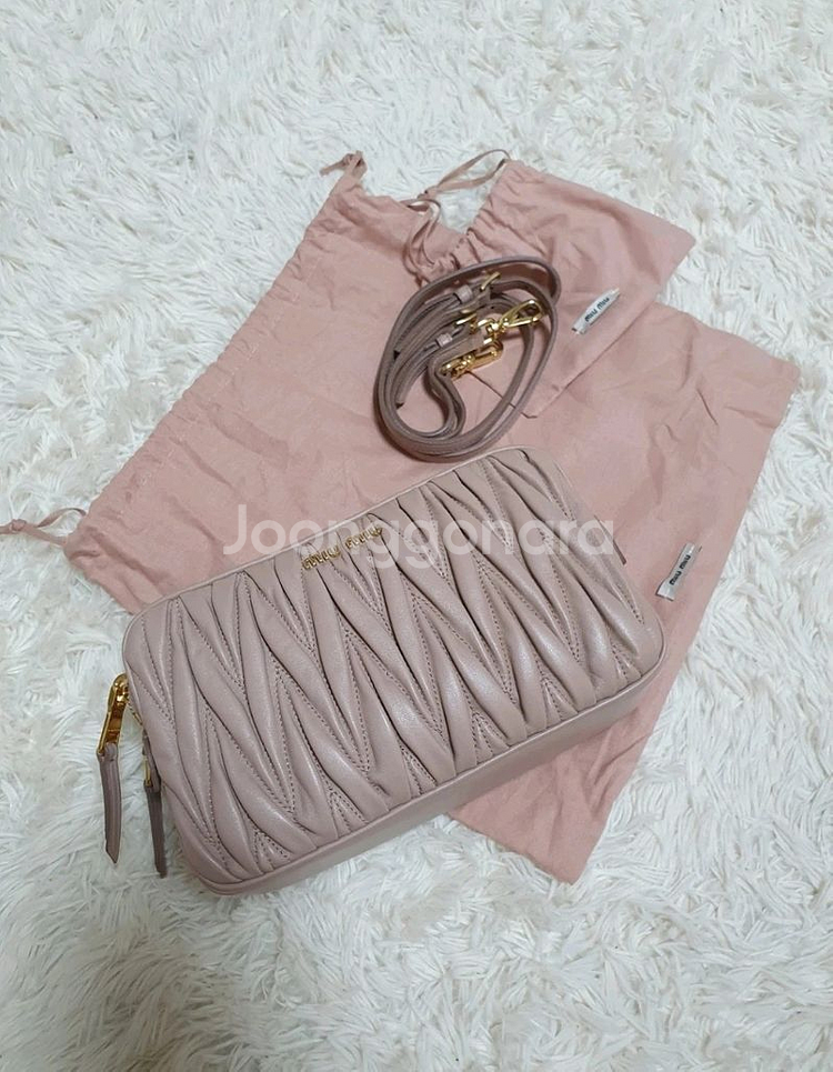 미우미우 마테라쎄 더블지퍼 크로스백--0