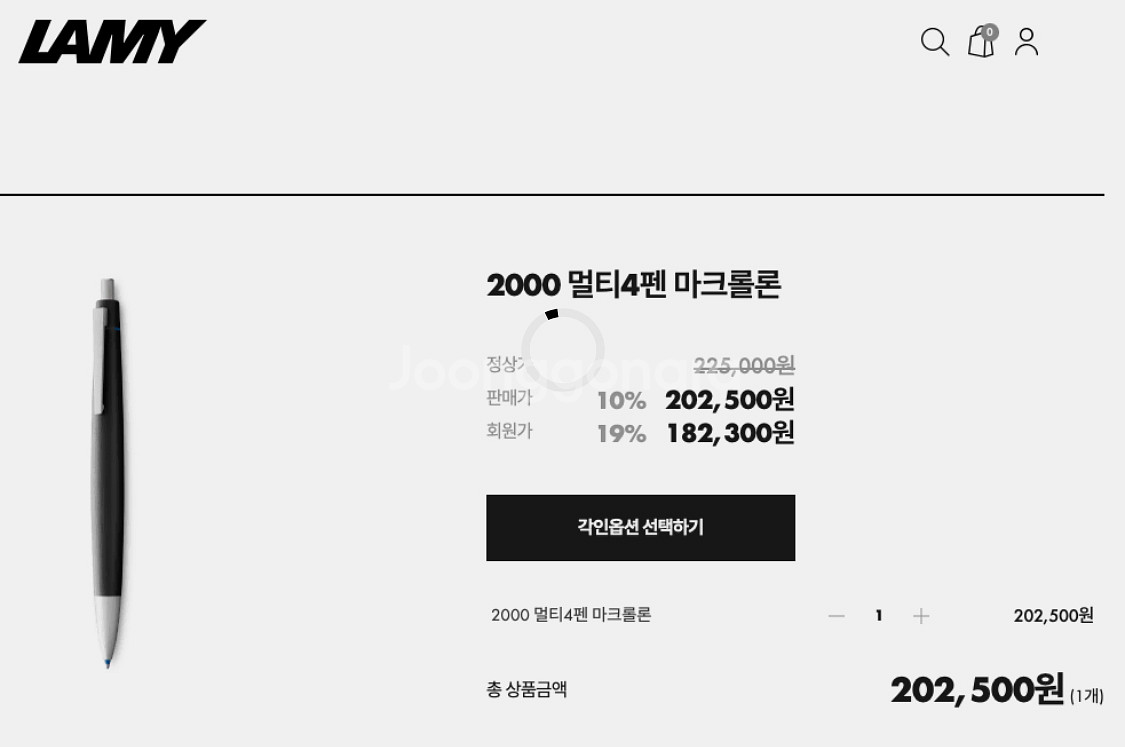 LAMY 2000 멀티4펜 마크롤론 (멀티펜, 중력펜)--1