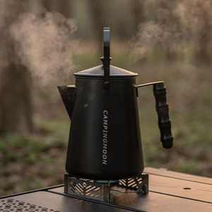 캠핑문 블랙티탄코팅 커피 포트 캠핑 주전자1.8L 대형