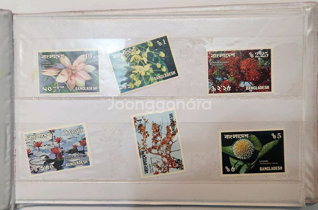 방글라데시 우체국 기념 우표앨범--1