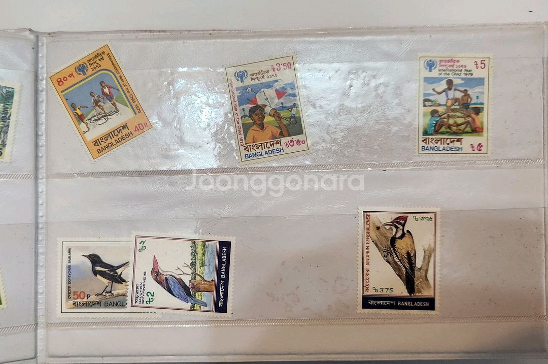 방글라데시 우체국 기념 우표앨범--3