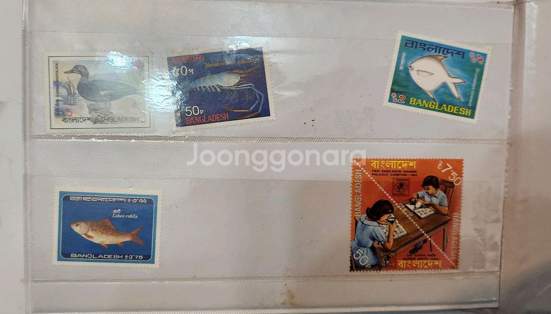 방글라데시 우체국 기념 우표앨범--4