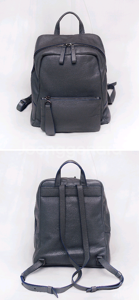 만다리나덕 에트나 그레이 풀그레인 레더 투인원 백팩--1