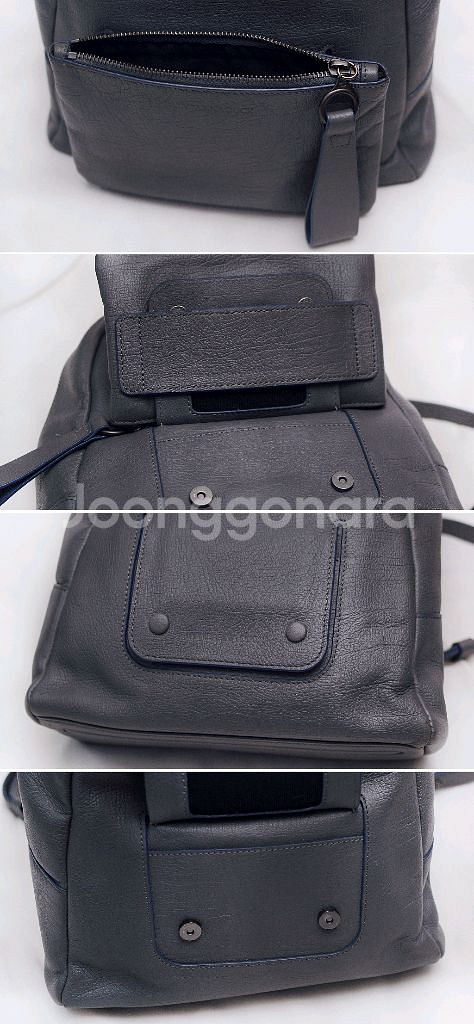 만다리나덕 에트나 그레이 풀그레인 레더 투인원 백팩--6