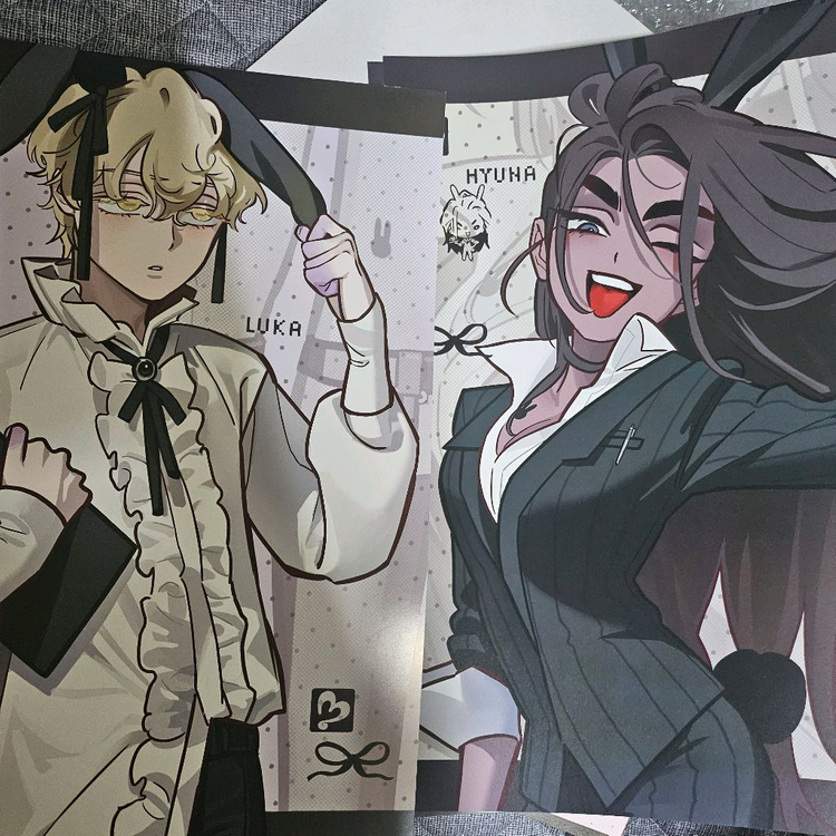 에이스테 바니스테 애니플러스 콜라보 10만원특전 포스터 이미지