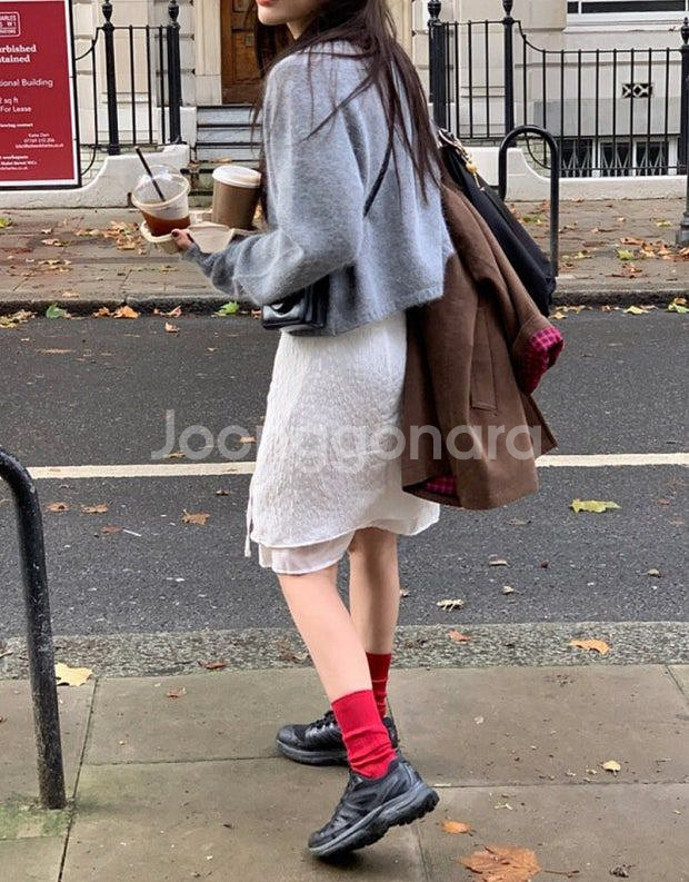 언더비 레이어드 스커트 /리어스 리본빛 더바넷 그로브--1