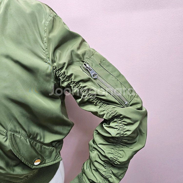 버쉬카 Bershka 셔링 항공점퍼 블루종--5