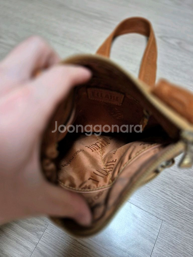 프리마클라쎄 시계지도 크로스백 팝니다--3