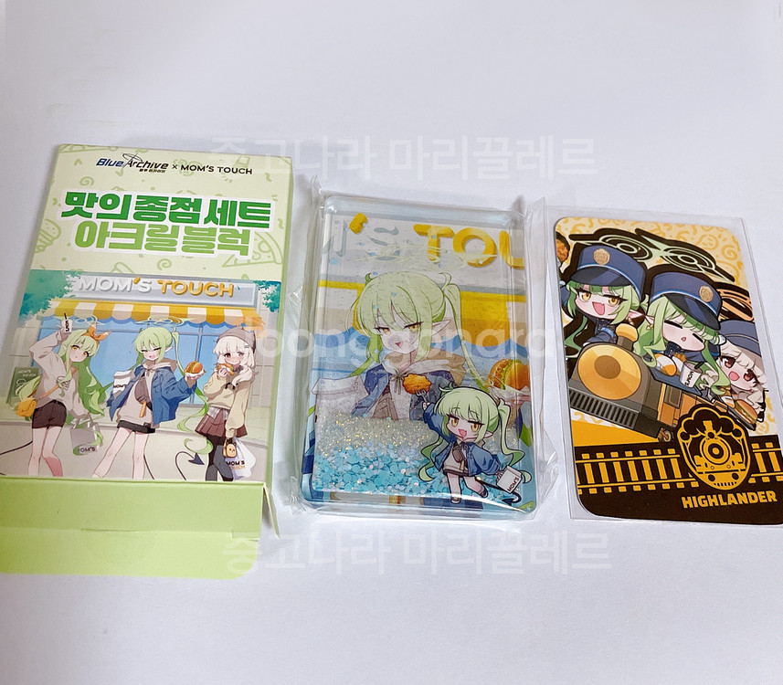 블루아카이브 맘스터치 노조미 아크릴블럭 포카 쿠폰 블아--0