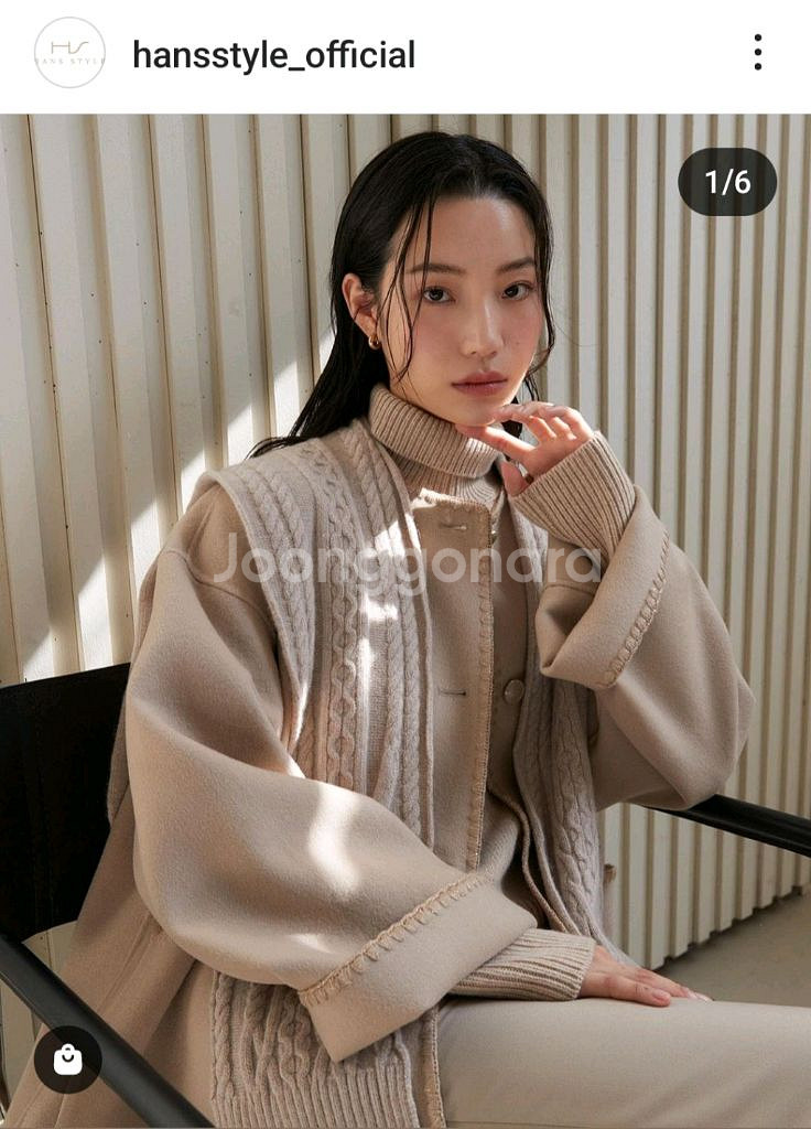 한스스타일 머플러 핸드메이드 자켓 코트 케이프--1