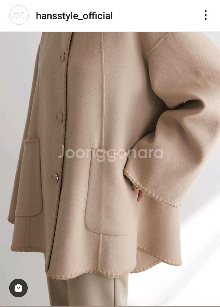 한스스타일 머플러 핸드메이드 자켓 코트 케이프--0