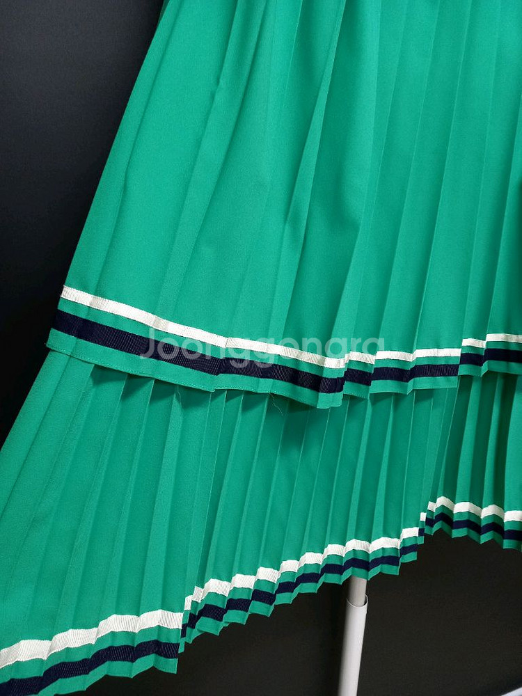 럭키슈에뜨 춘하추 캉캉 플리츠 롱 스커트 55 44--4