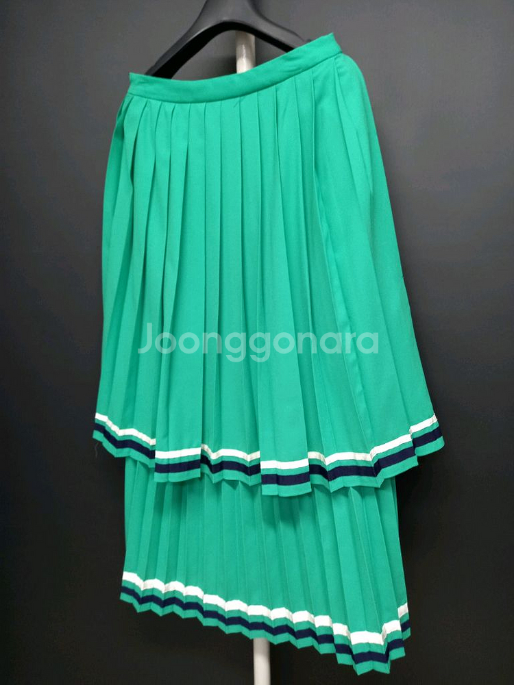 럭키슈에뜨 춘하추 캉캉 플리츠 롱 스커트 55 44--3