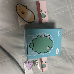 토비 굿즈 세트 (새상품) 햄스터 그립톡, 공룡 키