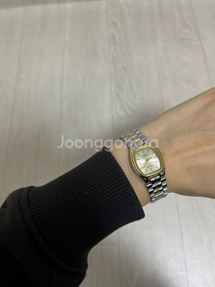 (배터리 X) 정품 카시오 여성 메탈 시계--0